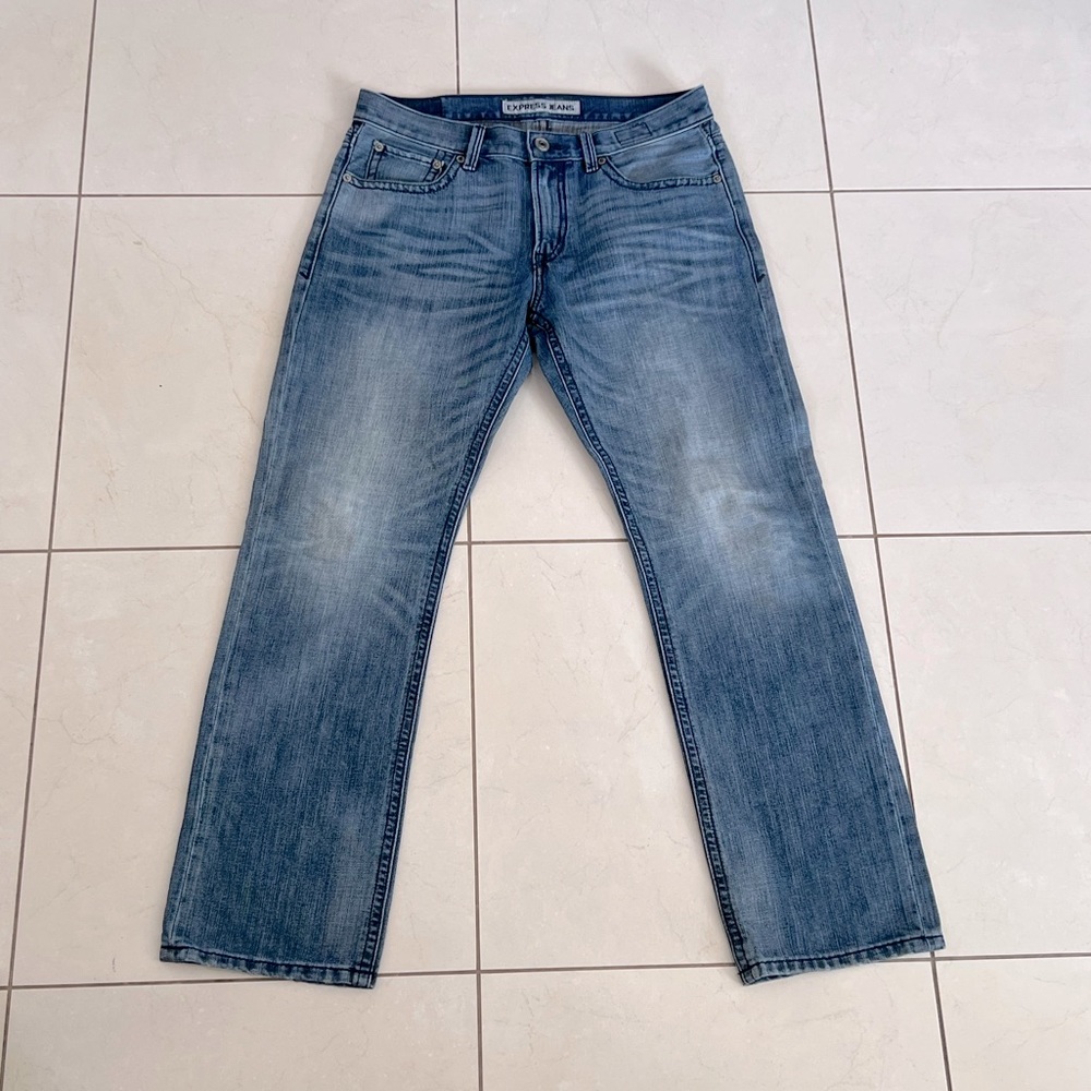 Express Classic Kingston Fit Straight Leg Gently Worn Mens Jeans